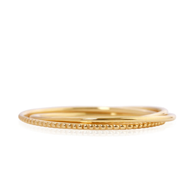 K18「トリプレット」リング｜【オレフィーチェ】Orefice