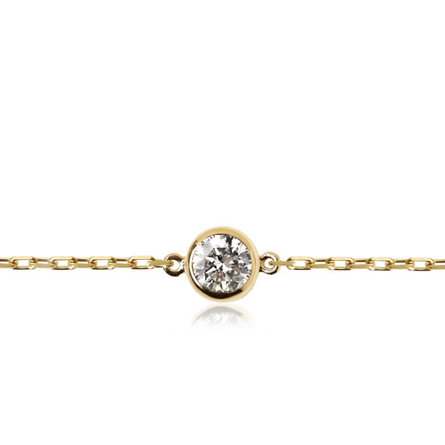 K18/Pt「0.1ctダイヤ ヌード」ブレスレット｜【オレフィーチェ】Orefice