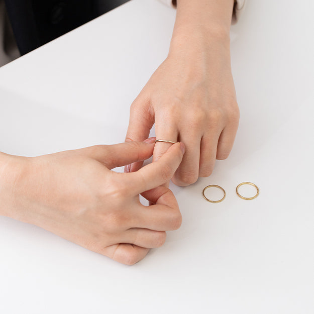 K18/Pt「モーダ」リング｜【オレフィーチェ】Orefice