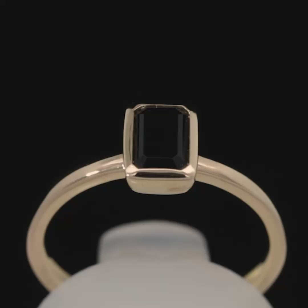 K18/Pt「ブラックオニキス セーラ」リング｜【オレフィーチェ】Orefice