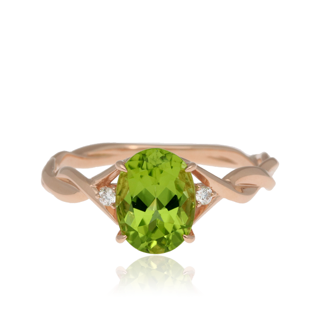 K18/Pt「ペリドット ブレンダ」リング｜【オレフィーチェ】Orefice