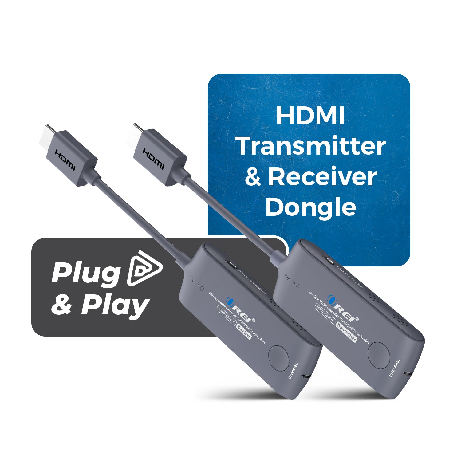Wireless HDMI Extender Transmitter & Receiver Up to 1080p@60Hz