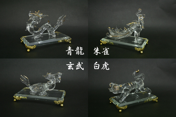 四神獣 クリスタル 置物｜仕入れなら卸問屋.com