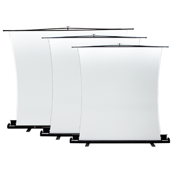 SVS-FN-H フロアスタンドスクリーン アスペクトフリー サイド