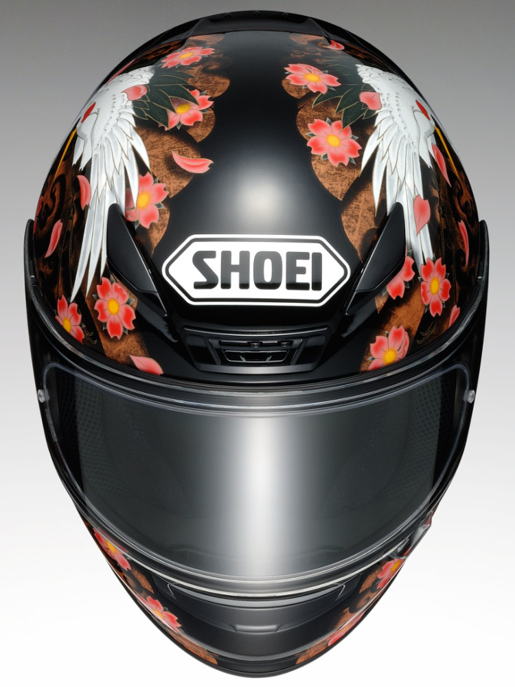 SHOEIから鶴と牡丹のグラフィックが印象的なフルフェイスヘルメット・Z