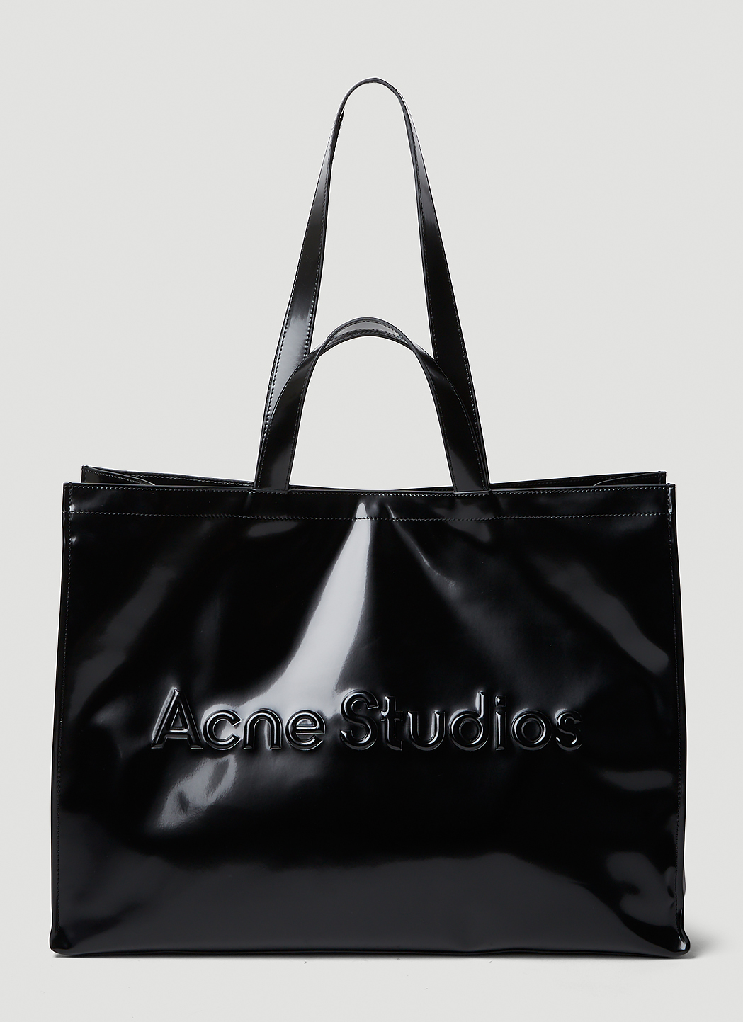 Acne Studios レディース ロゴショッパートートバッグ の ブラック