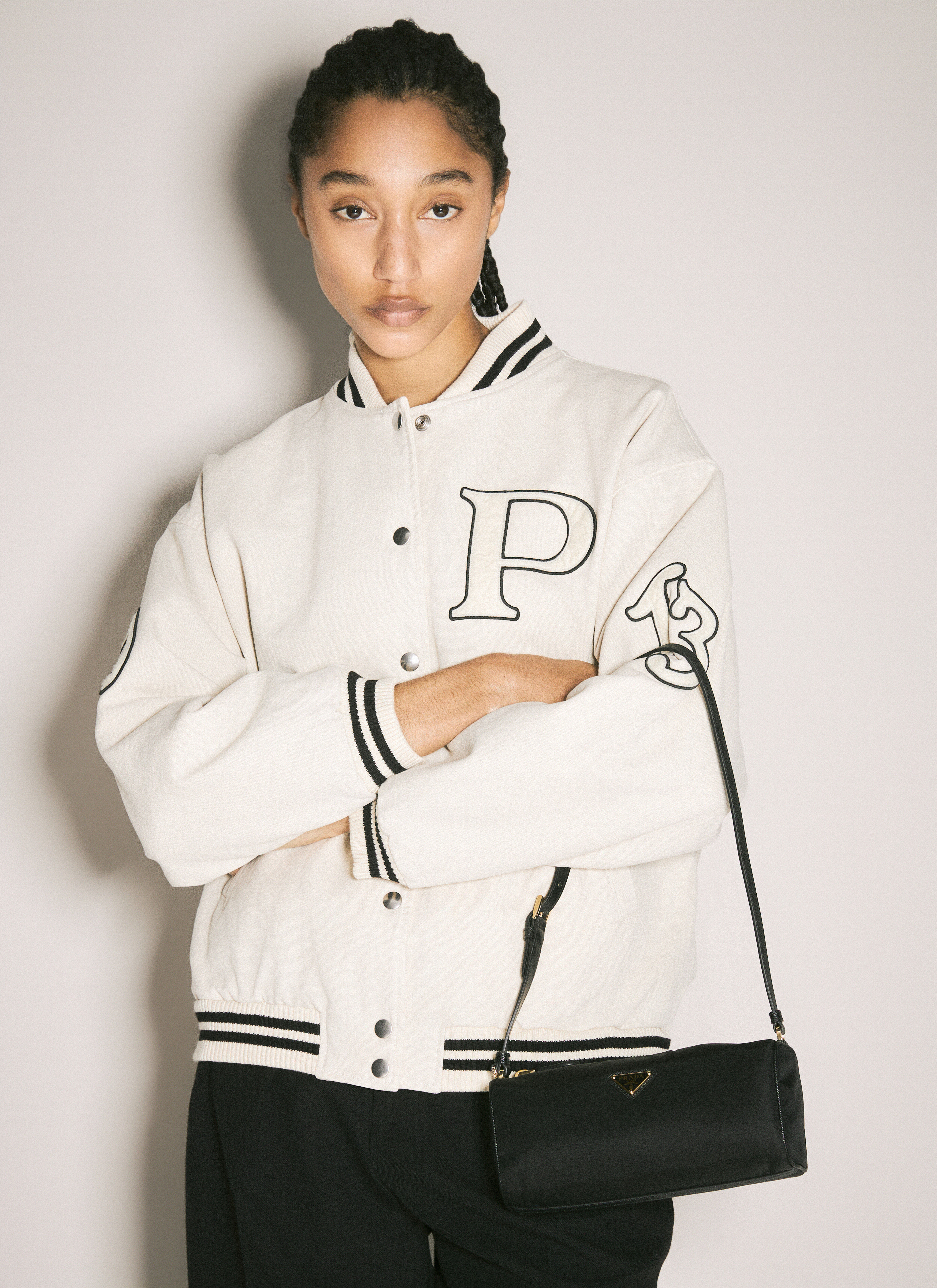 Prada Women's' Re-Nylon Shoulder Pouch in Black | LN-CC®