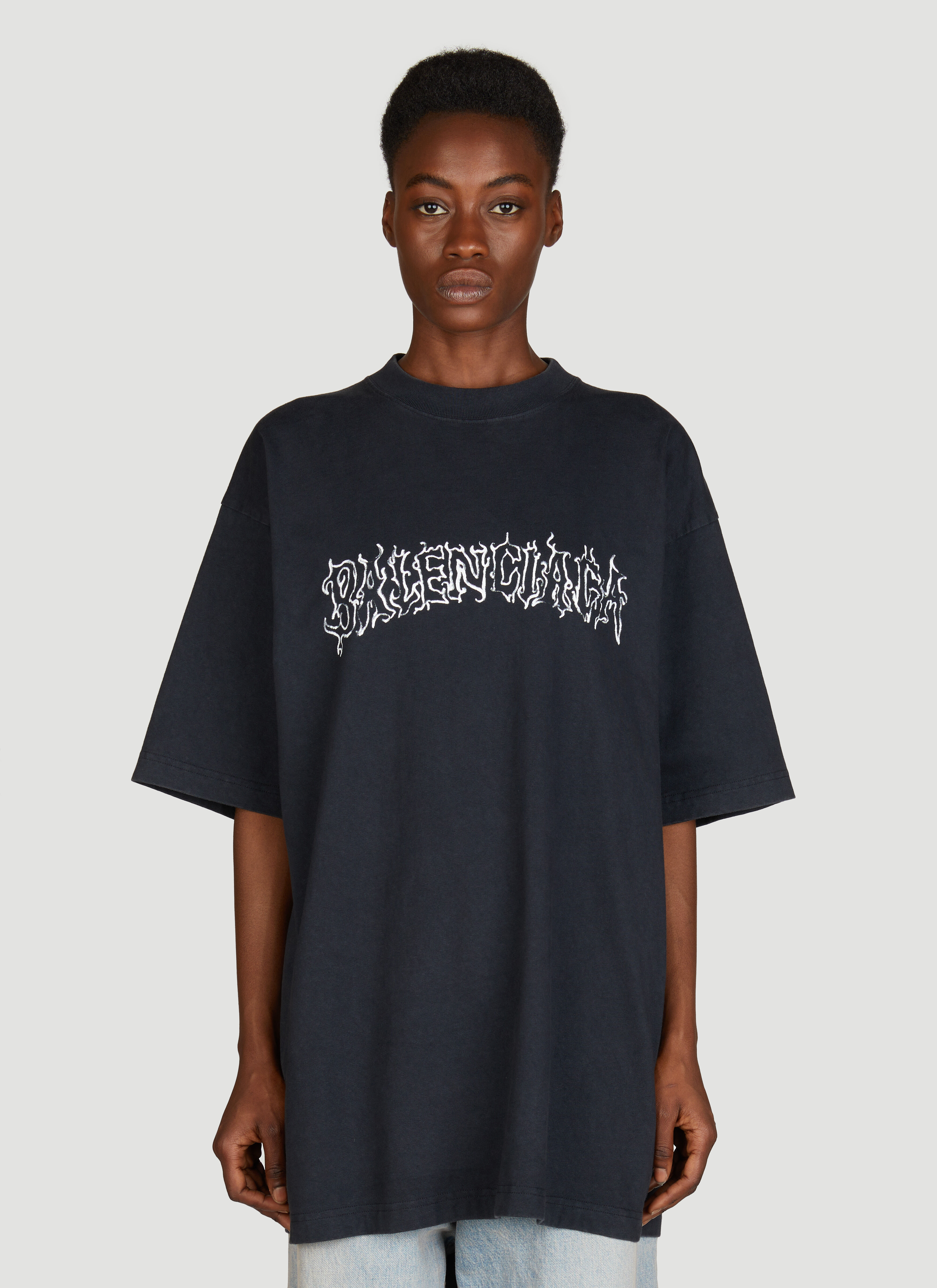 Balenciaga レディース ダークウェーブ ラージフィットTシャツ の