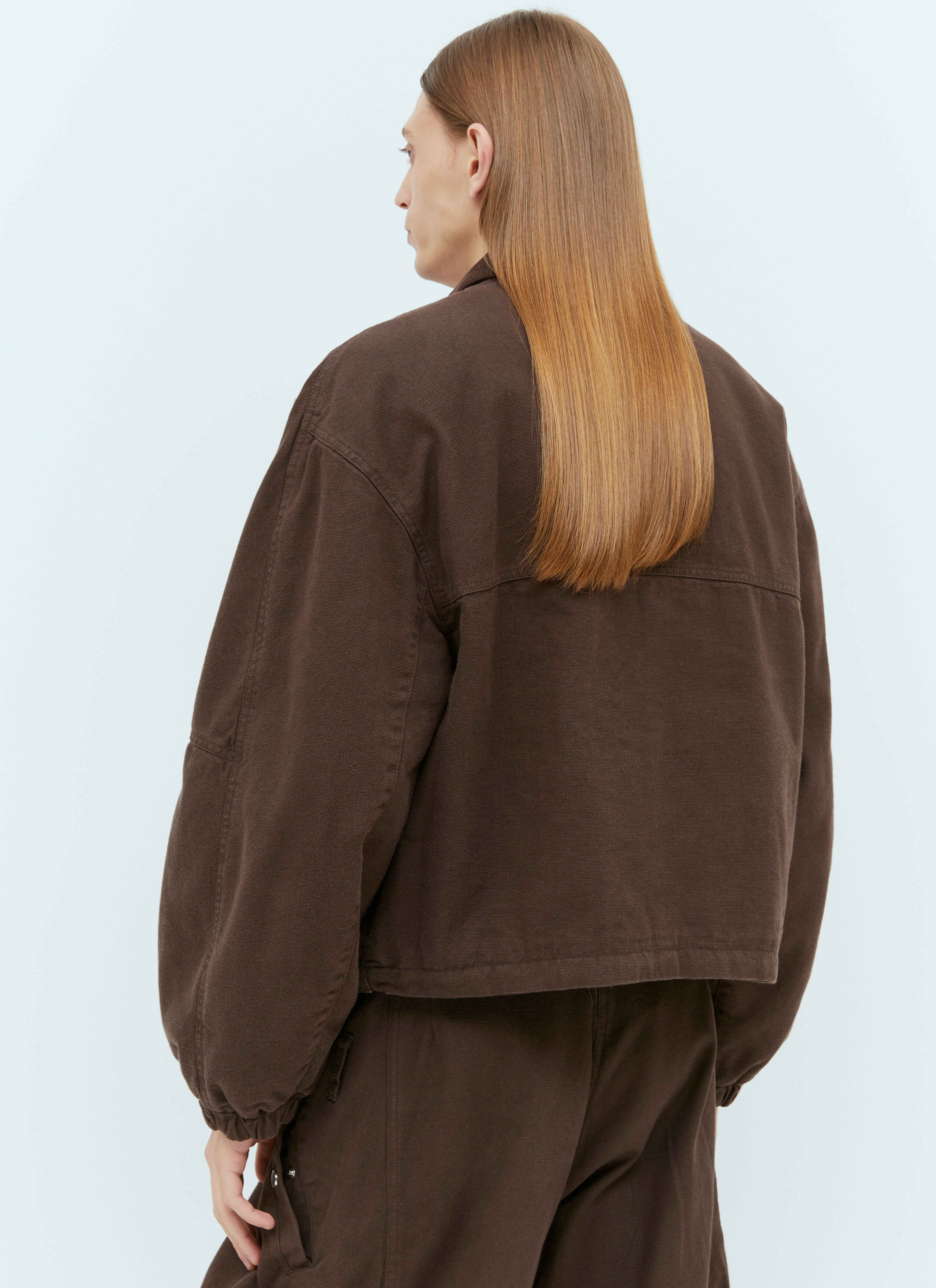 Jacquemus Men's' Le Blouson Trivela Utility Jacket in Brown | LN-CC®