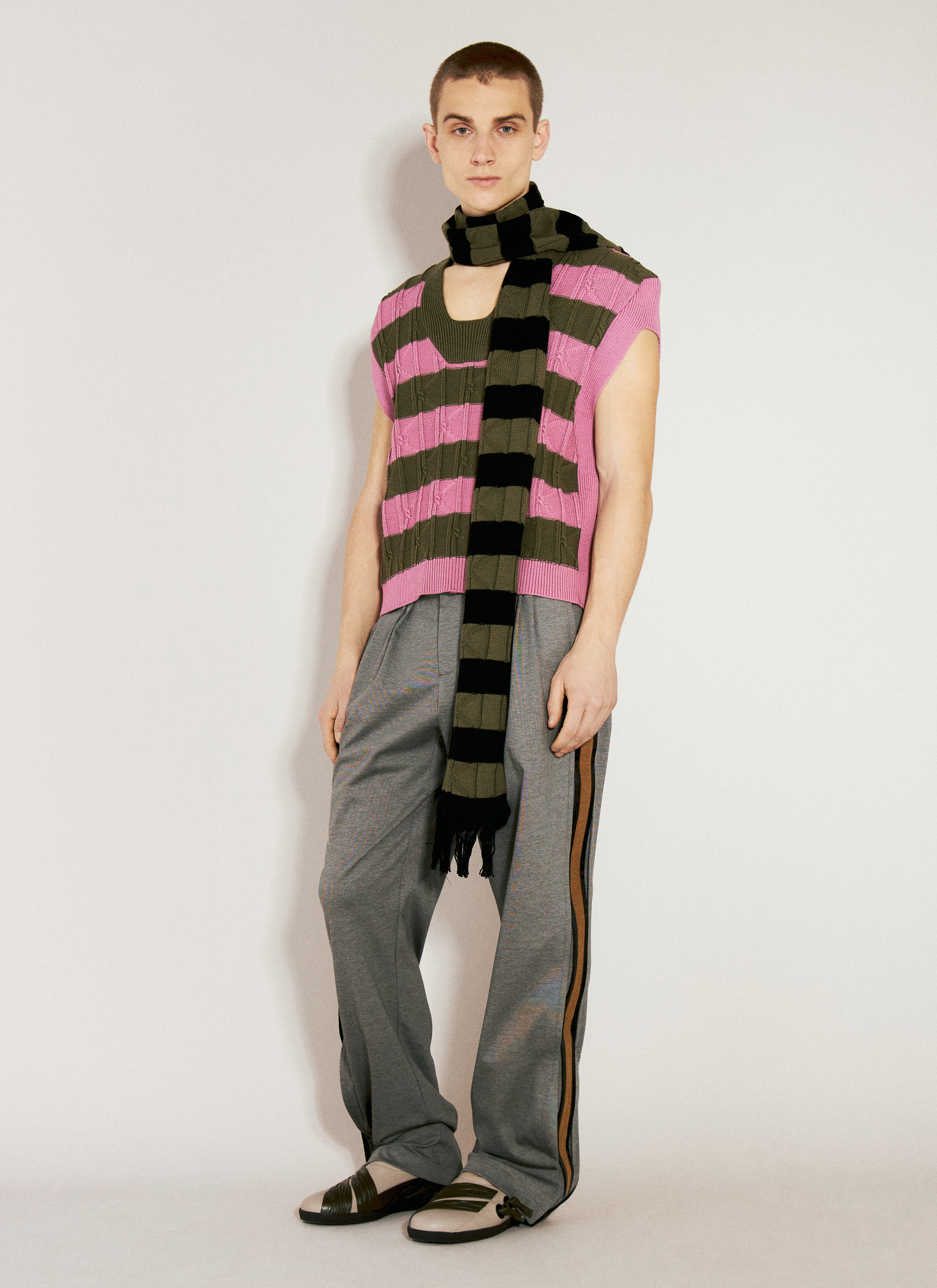 Kiko Kostadinov Men's' Merli Scarf in Black | LN-CC®