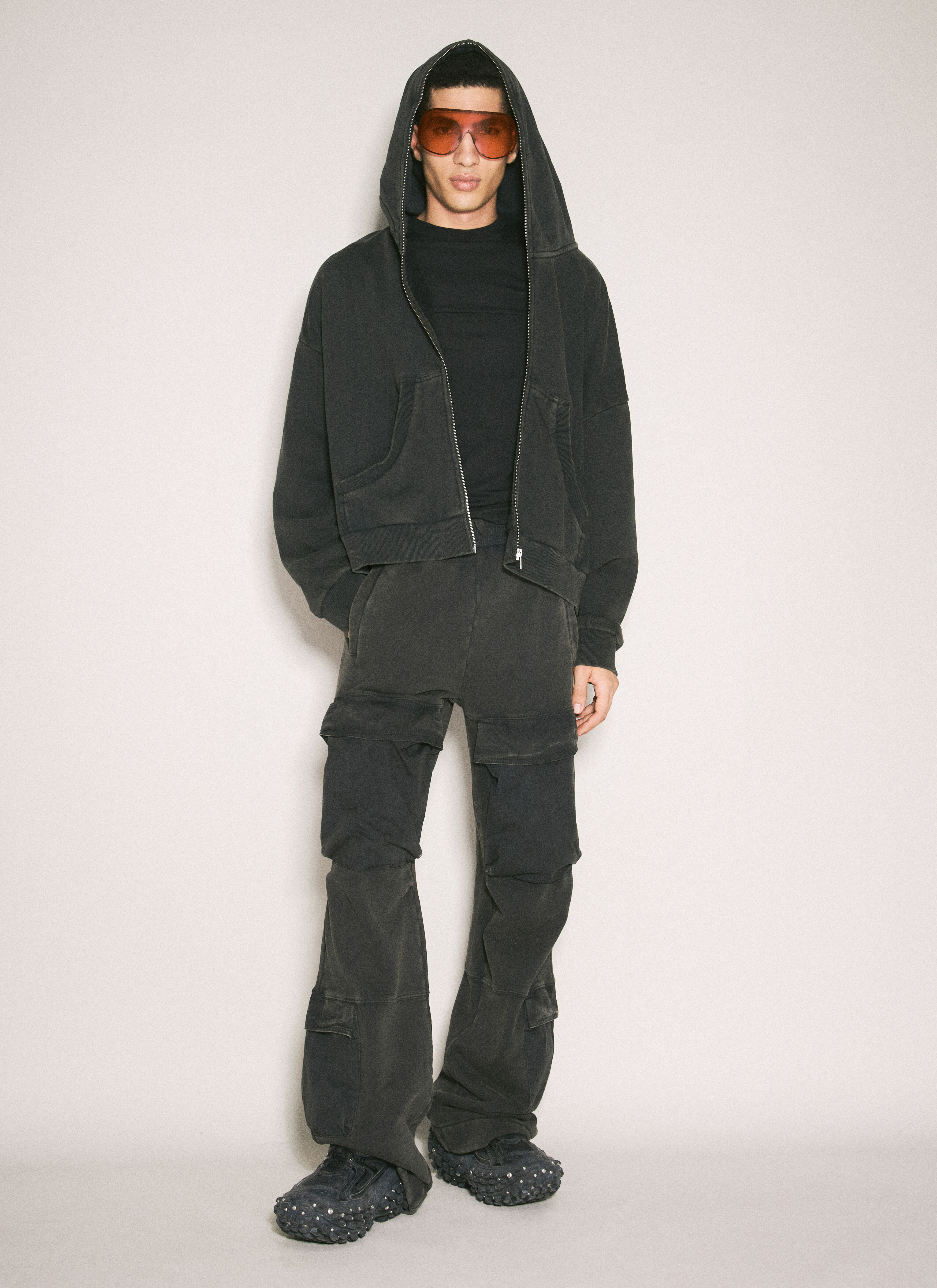 Entire Studios Men's' Eternal Zip Hooded Sweatshirt in Black | LN-CC®