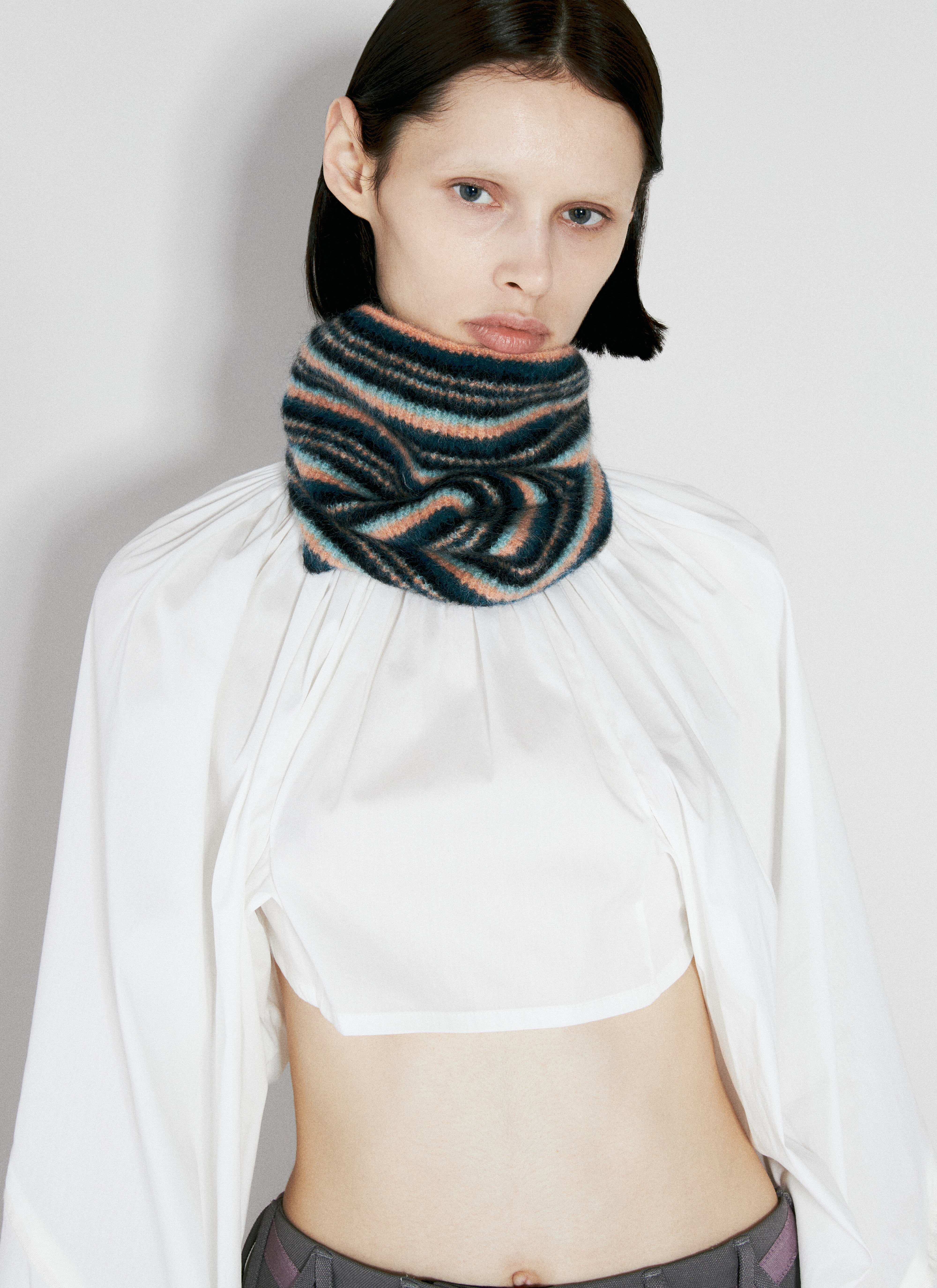 Kiko Kostadinov Women's' Striped Neck Gaiter in Multicolour | LN-CC®