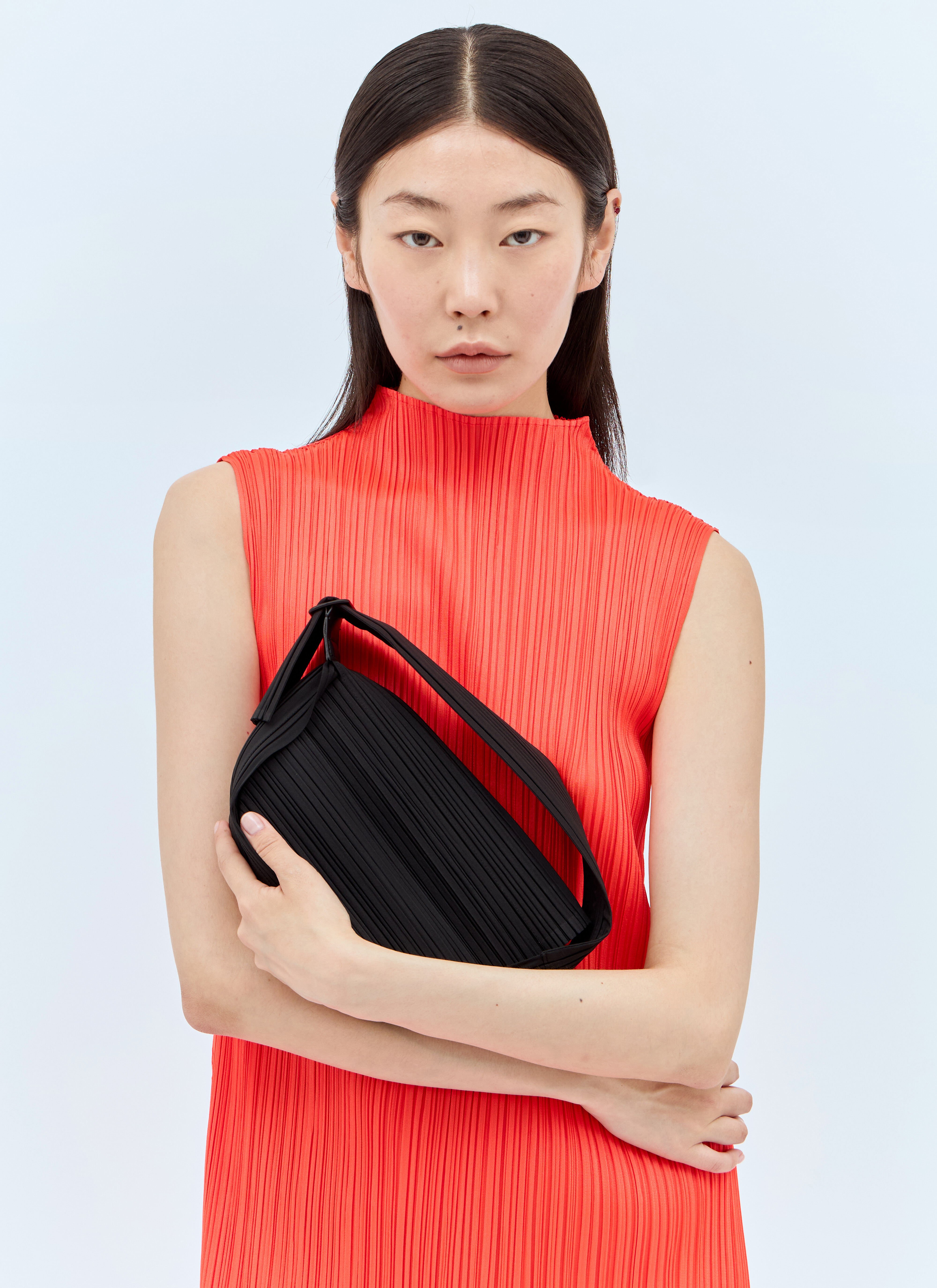 Pleats Please Issey Miyake Women's' Pleats Half-Moon Handbag in