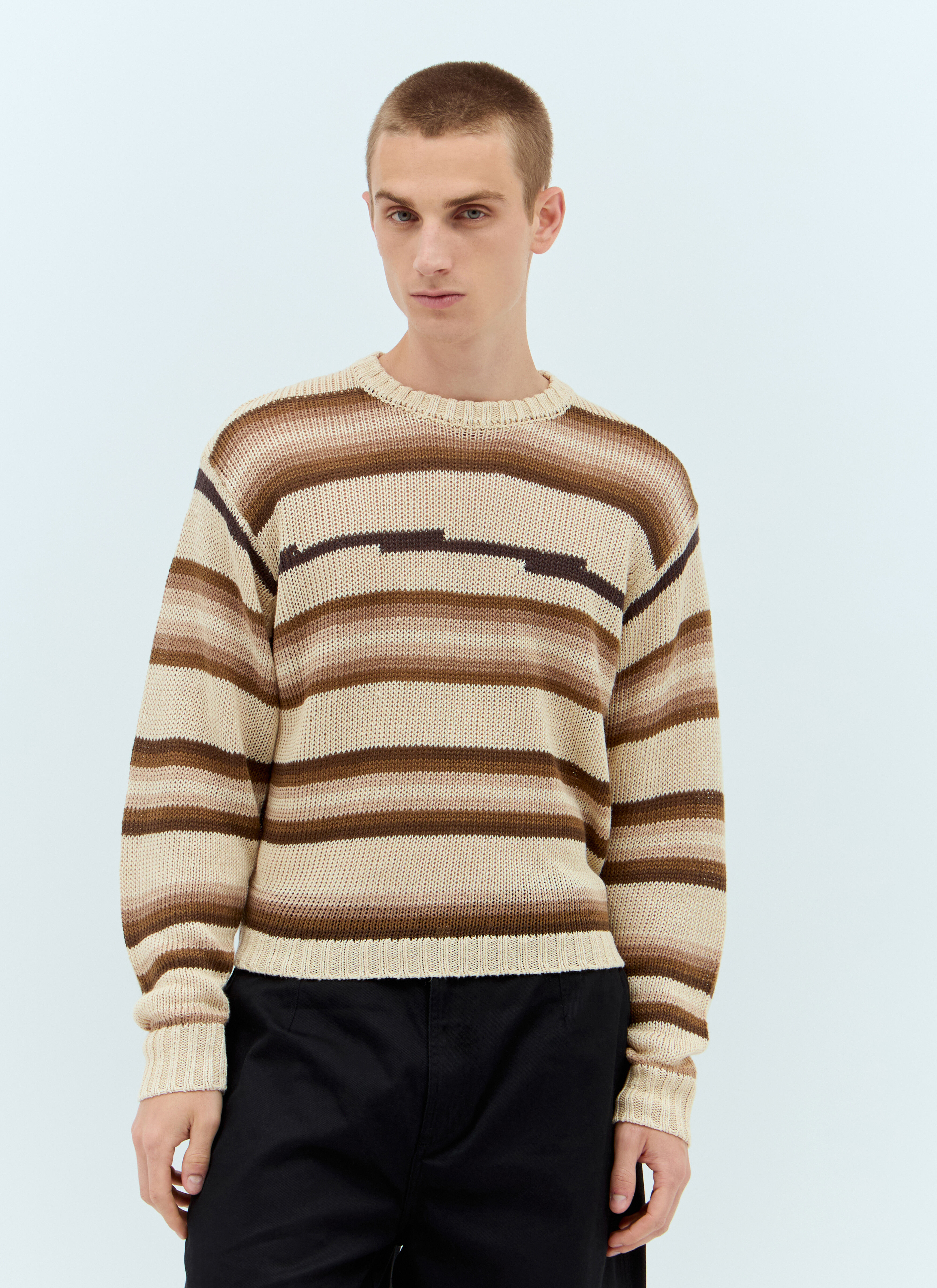 Stüssy Men's' Tonal Stripe Sweater in Beige | LN-CC®