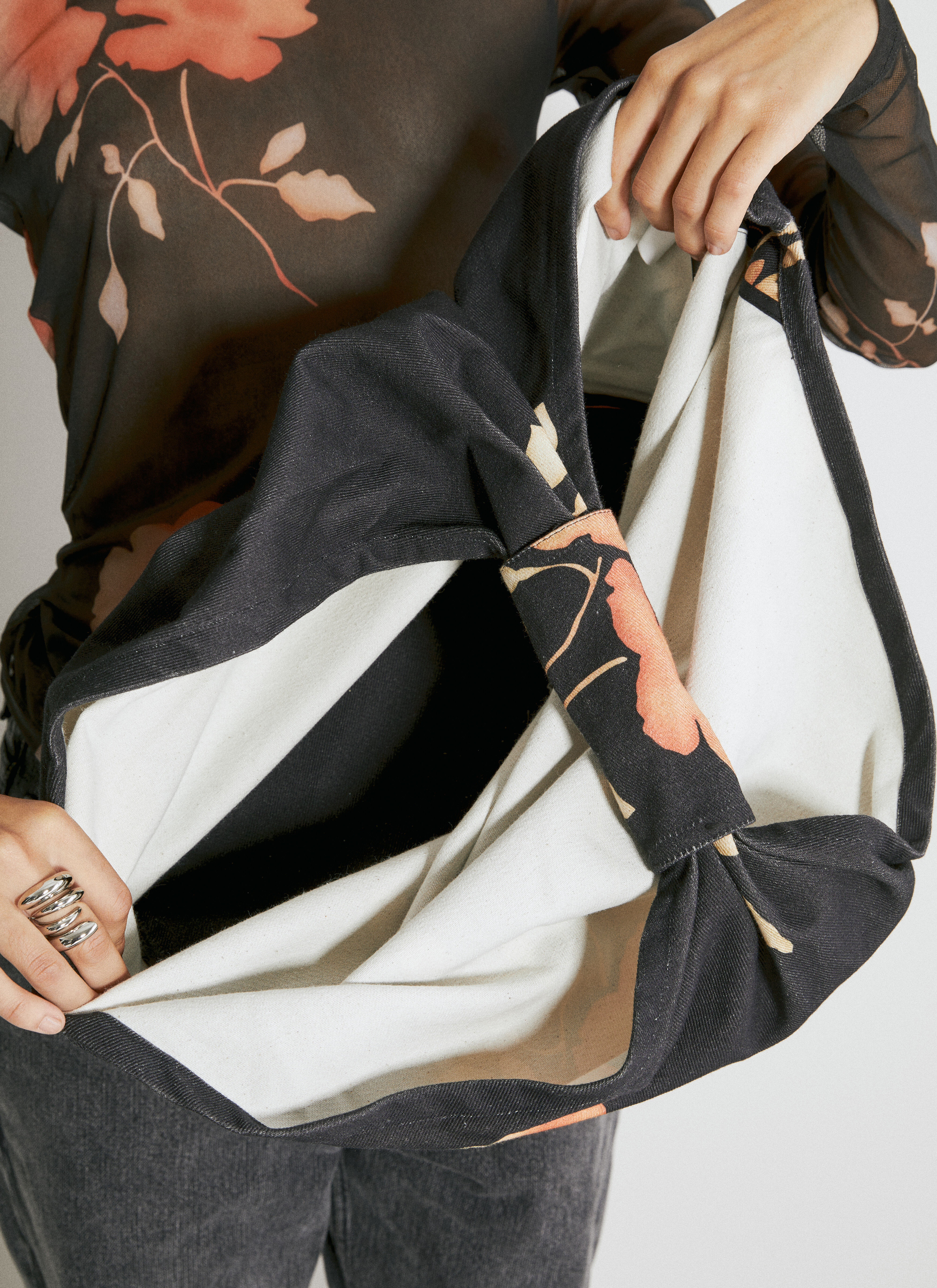 Our Legacy Women's' Drip Tote Bag in Black | LN-CC®