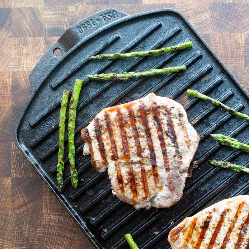 Seasoned Cast Iron Reversible Grill/Griddle | Lodge Cast Iron