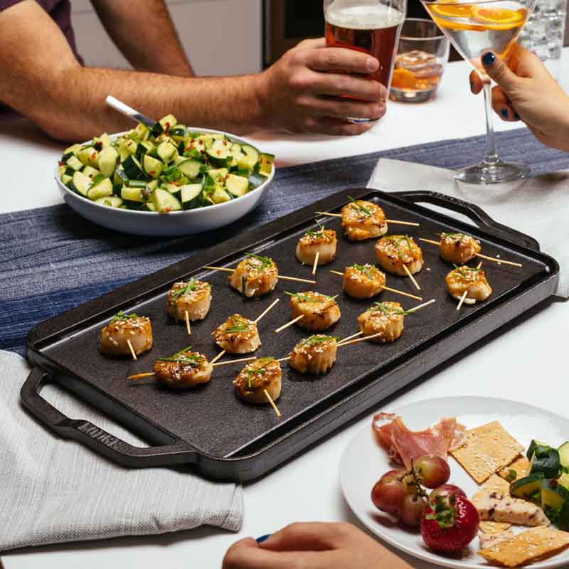 Chef Collection Reversible Grill/Griddle | Lodge Cast Iron