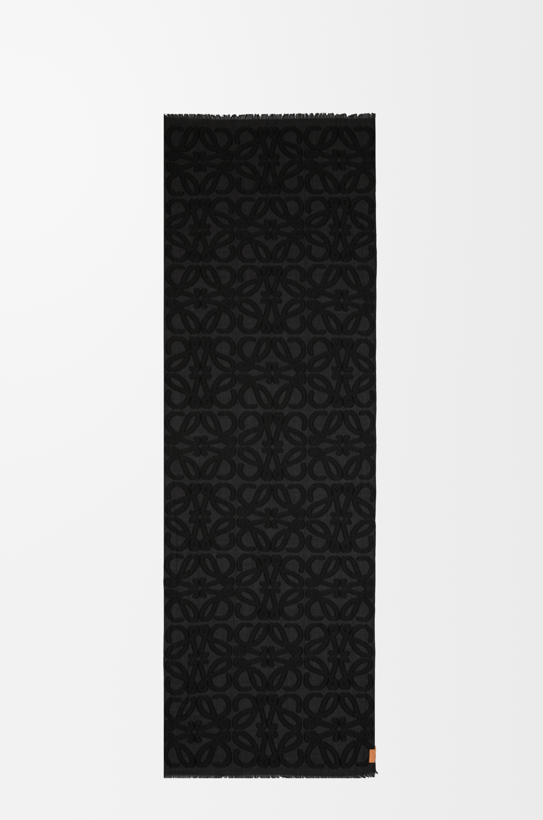 スカーフ（ウール＆シルク） ブラック - LOEWE Japan official website