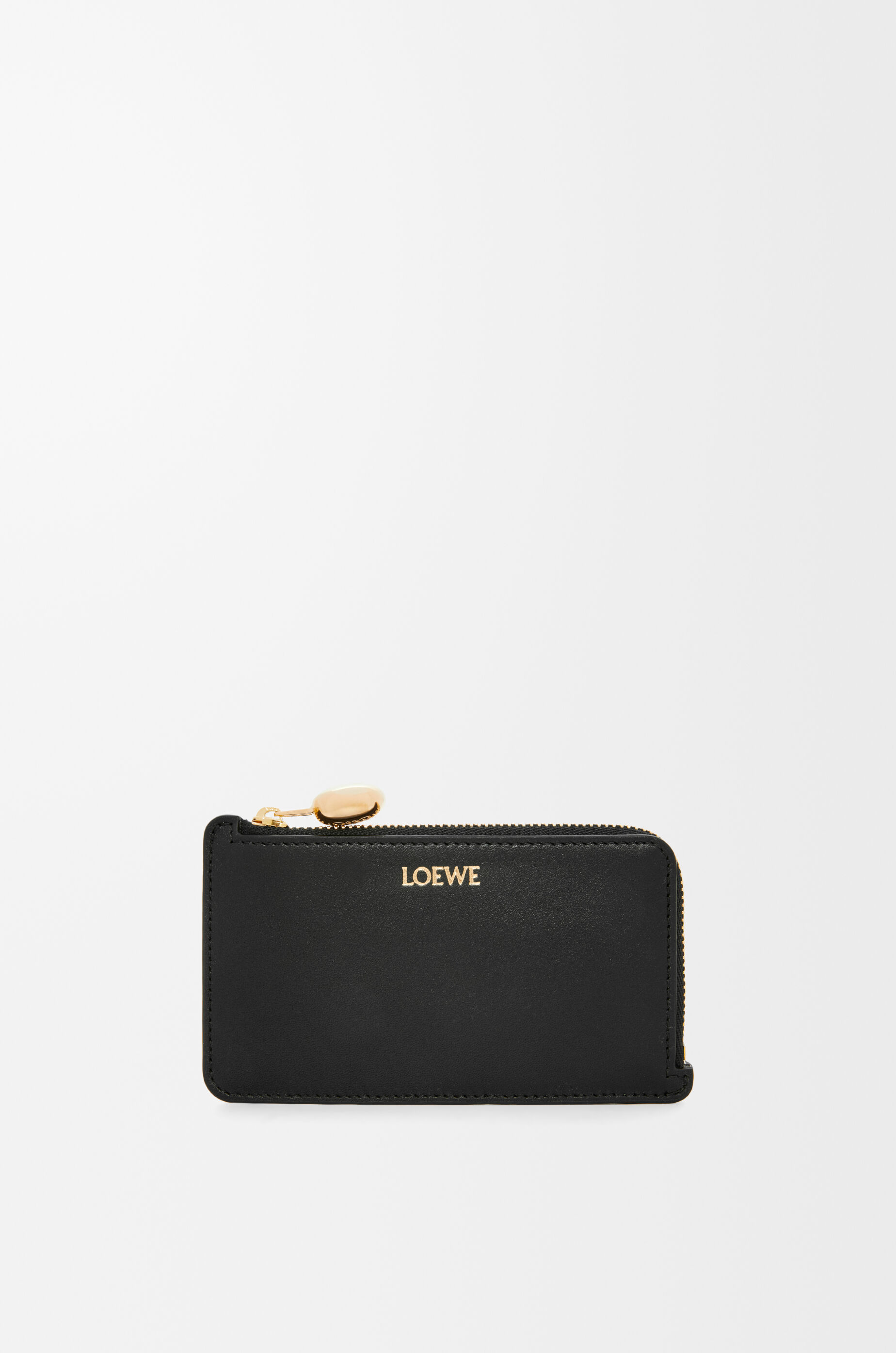 Pebble coin cardholder in shiny nappa calfskin Black - LOEWE USA
