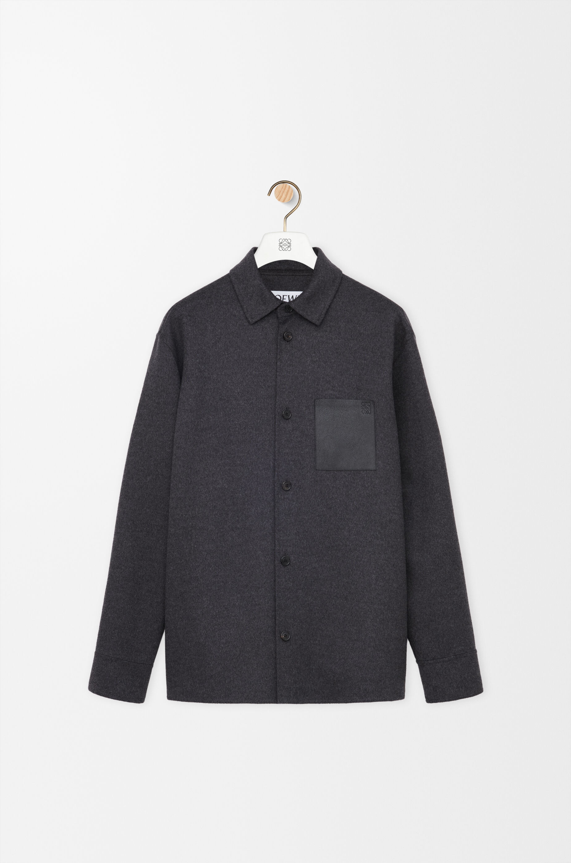 オーバーシャツ（ウール&カシミヤ） グレー - LOEWE Japan official