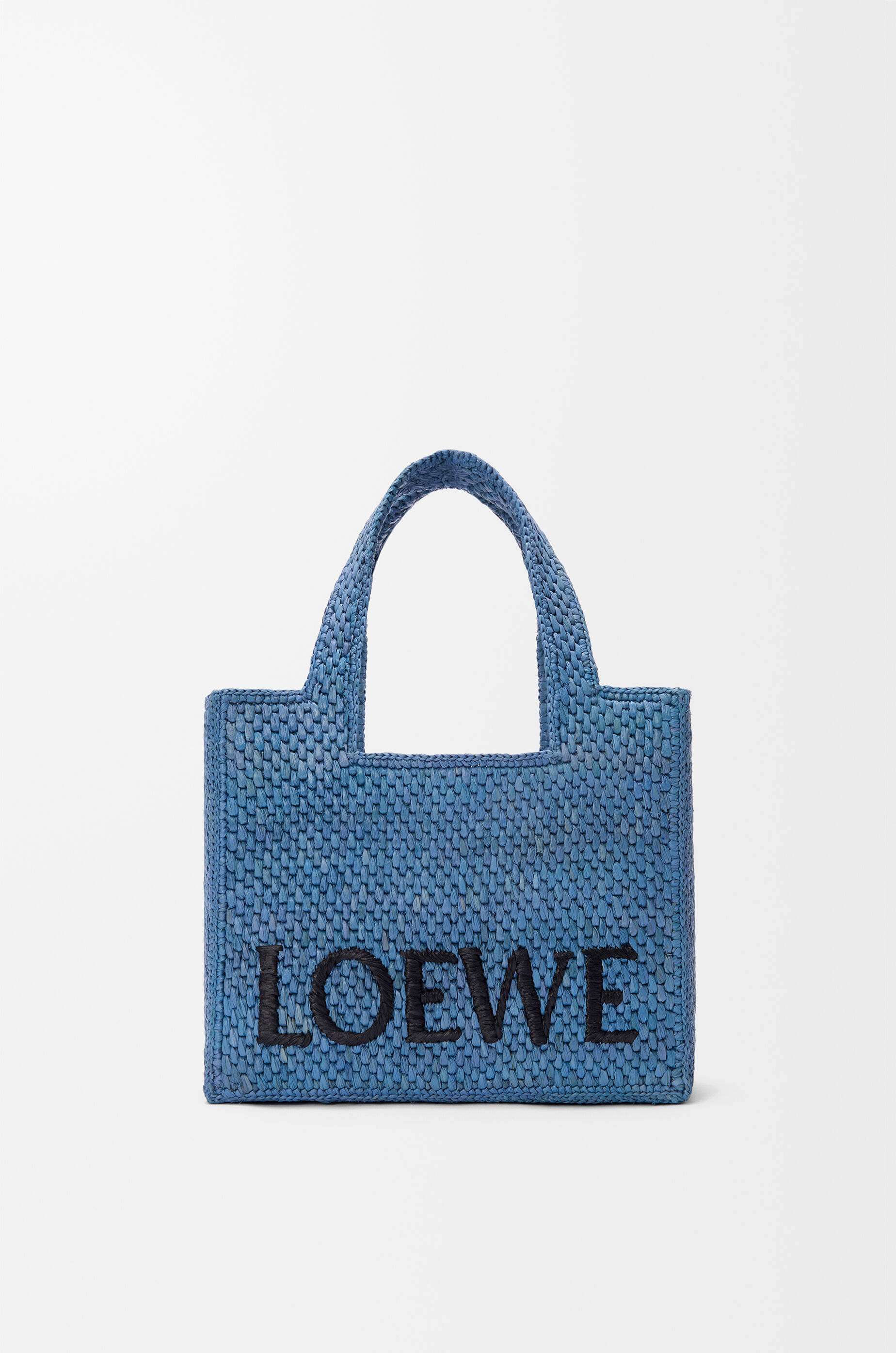 ロエベフォント トート スモール（ラフィア） ブルー - LOEWE Japan