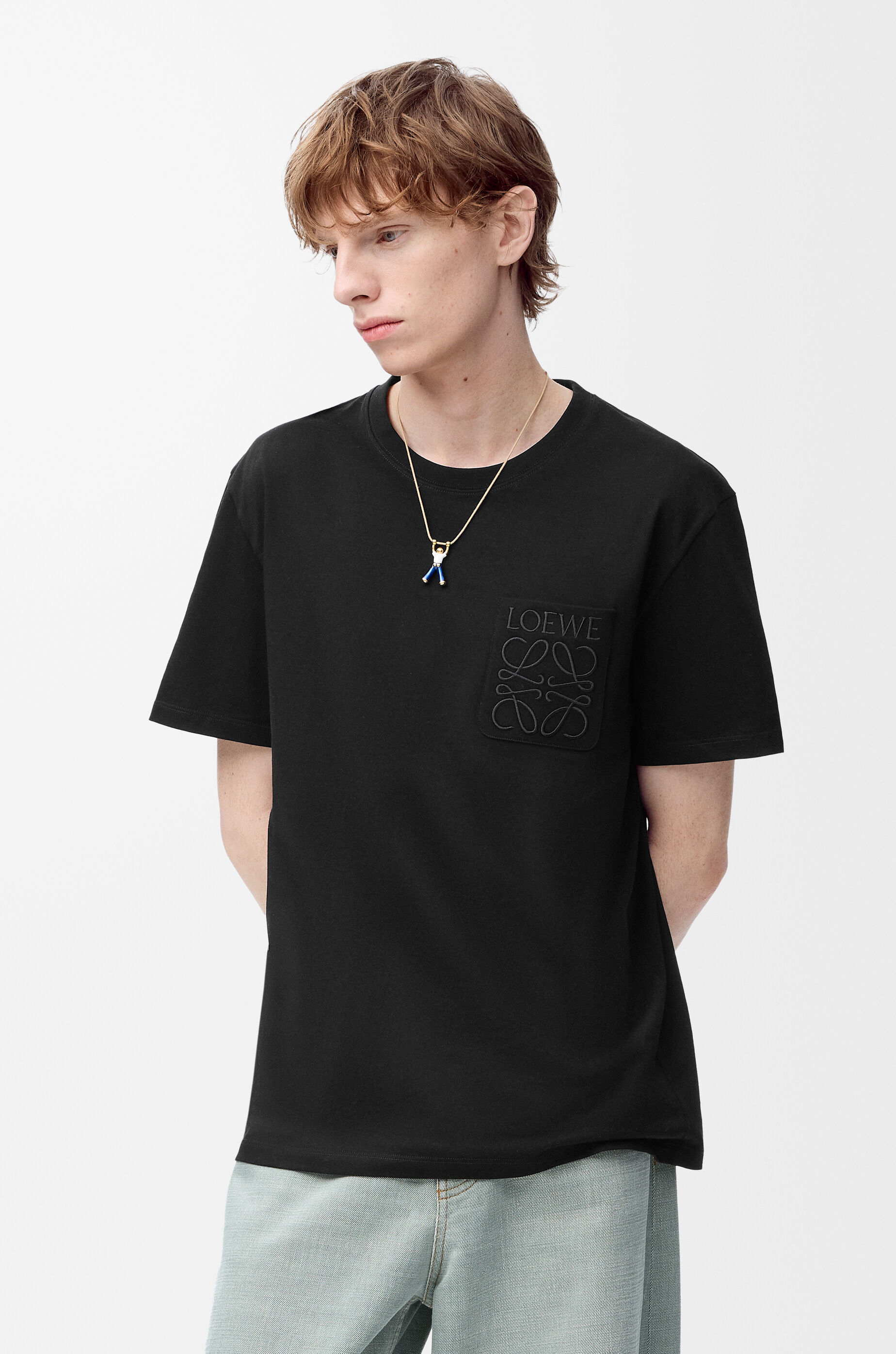 リラックスフィット Tシャツ（コットン） ブラック - LOEWE Japan
