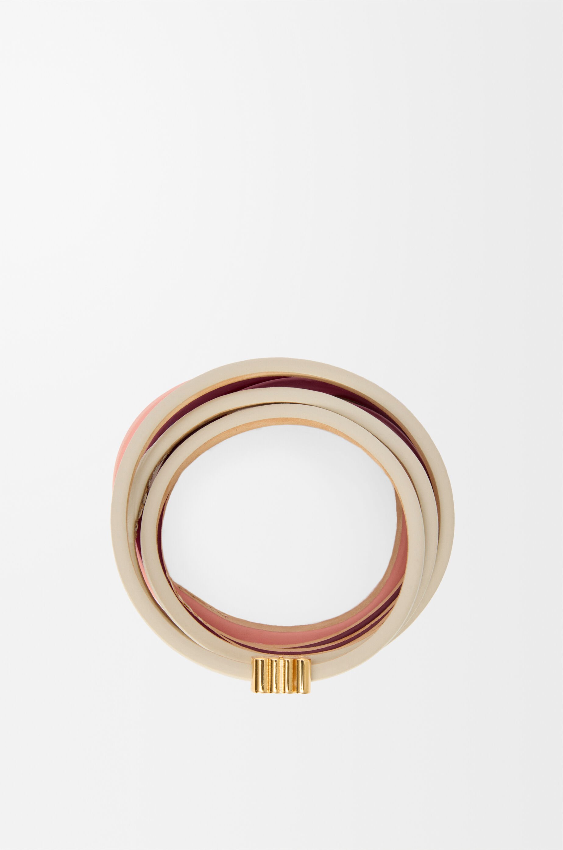 ツイスト ダブル ブレスレット（カーフ） ベージュ - LOEWE Japan