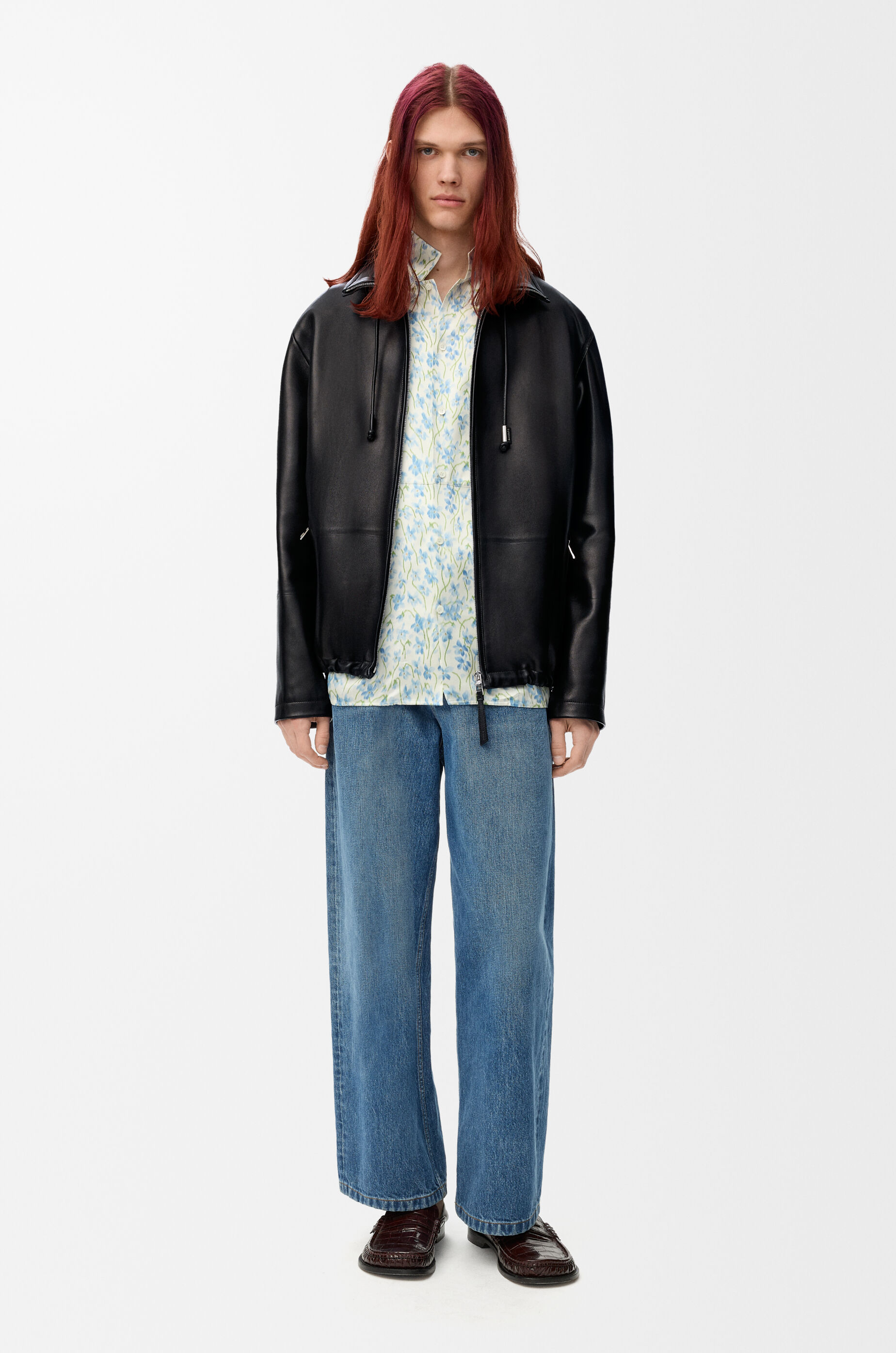 ジップアップ ジャケット（ナパラム） ブラック - LOEWE Japan