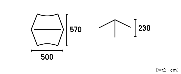 Black UV ヘキサタープセット L-BB|ギア|日/火/風除け|タープ|製品情報