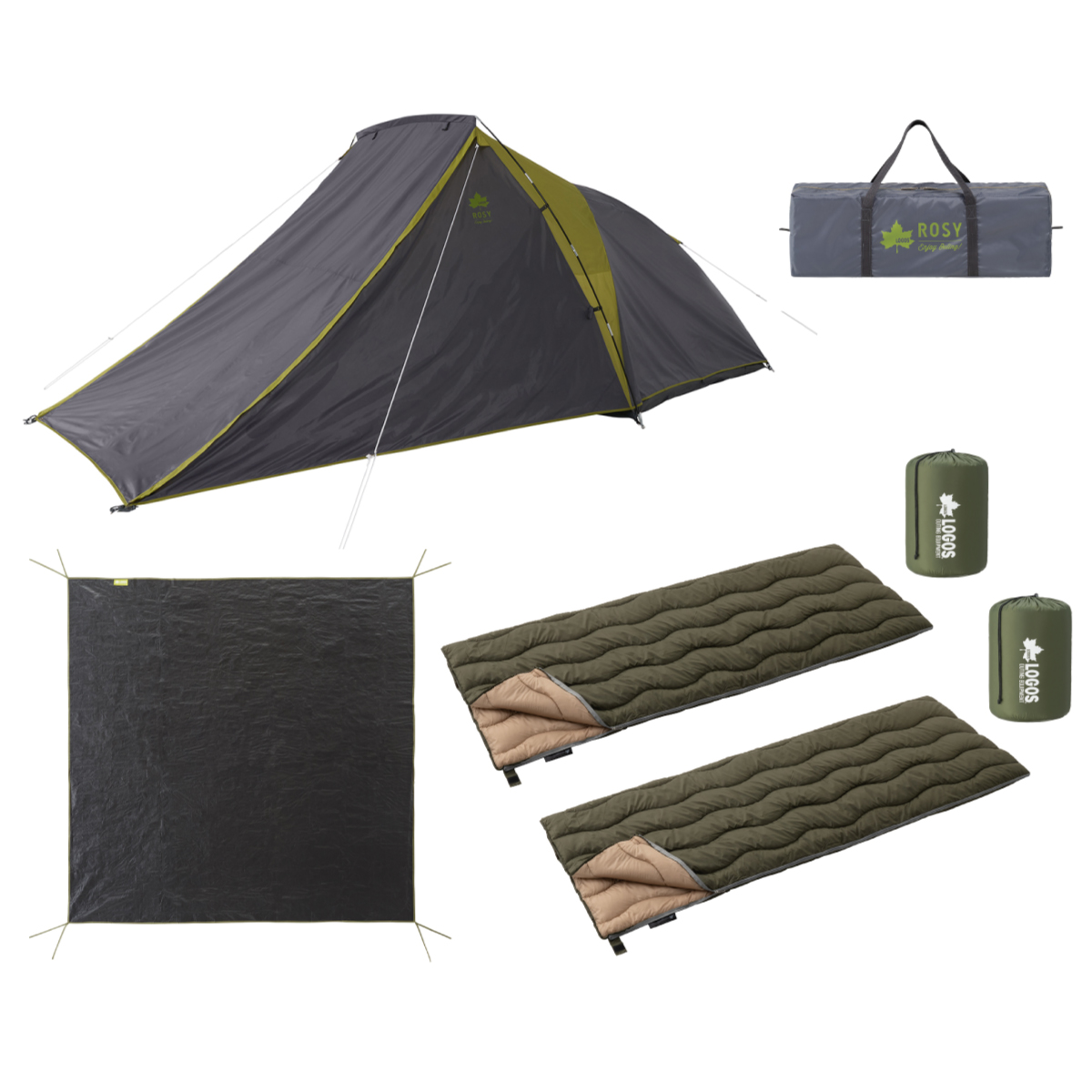 オンライン店限定】ROSY オーニングドーム XLプラス＋シュラフ2個