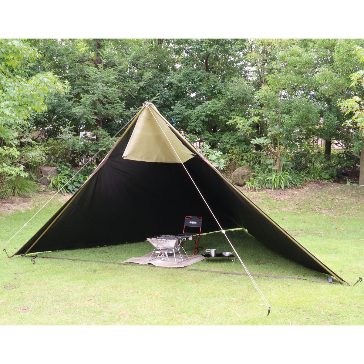 Tradcanvas ソーラーブッシュタープ （ポール別売）|ギア|日/火/風除け