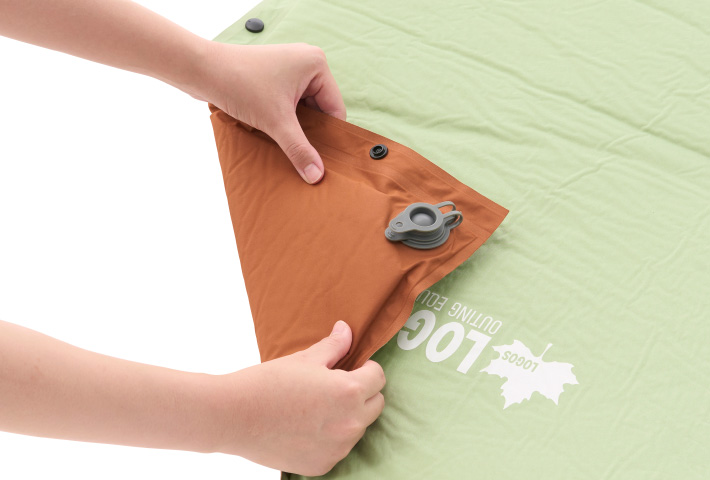 楽ちんバルブ・高密弾力）55セルフインフレートマット・DUO|ギア|寝具