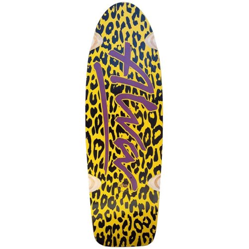 Alva Skates Lost Model Leopard Reissue Deck in Yellow
