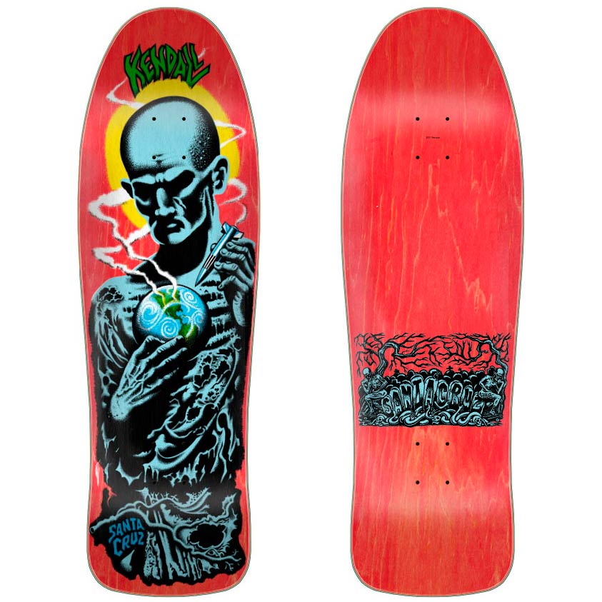Santa Cruz Jeff Kendall Atomic Man Reissue Deck - Red