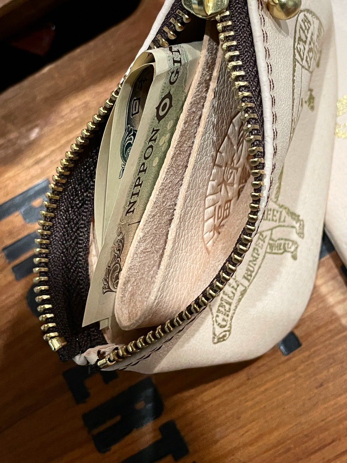 PORKCHOP GARAGE SUPPLY - NEW BIKER WALLET (BLACK×SILVER) / 福禄寿