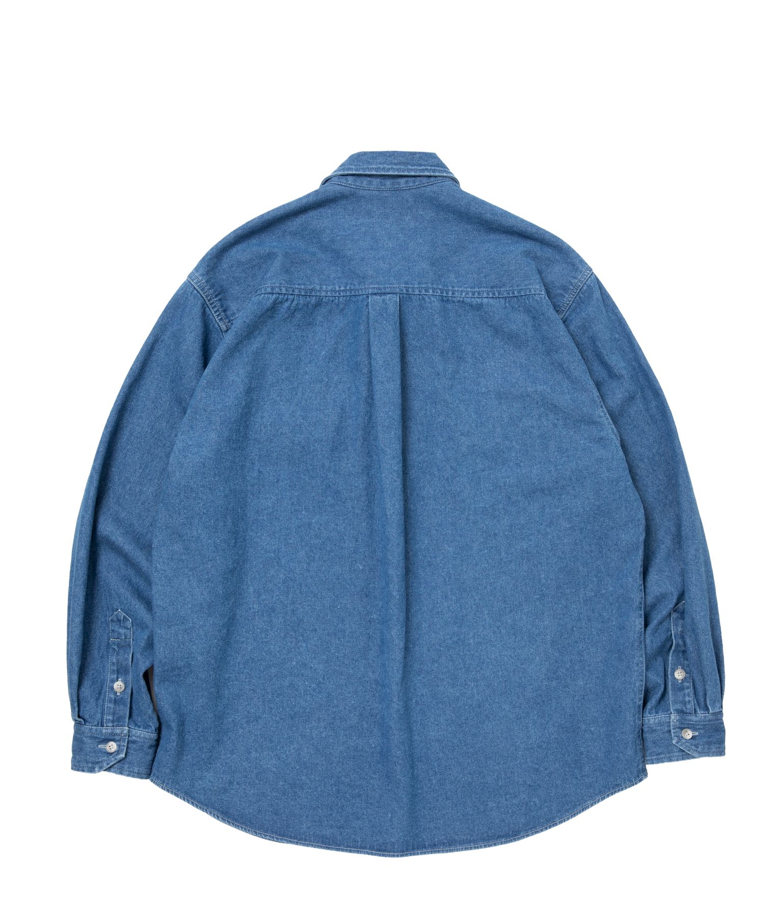 ROTTWEILER - R9 WASHED DENIM SHIRT (INDIGO) / デニム シャツ | LOOPHOLE