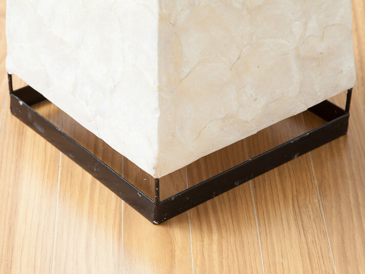 カピスシェル＆バンブースタンドライト [ダークブラウン / 2灯式