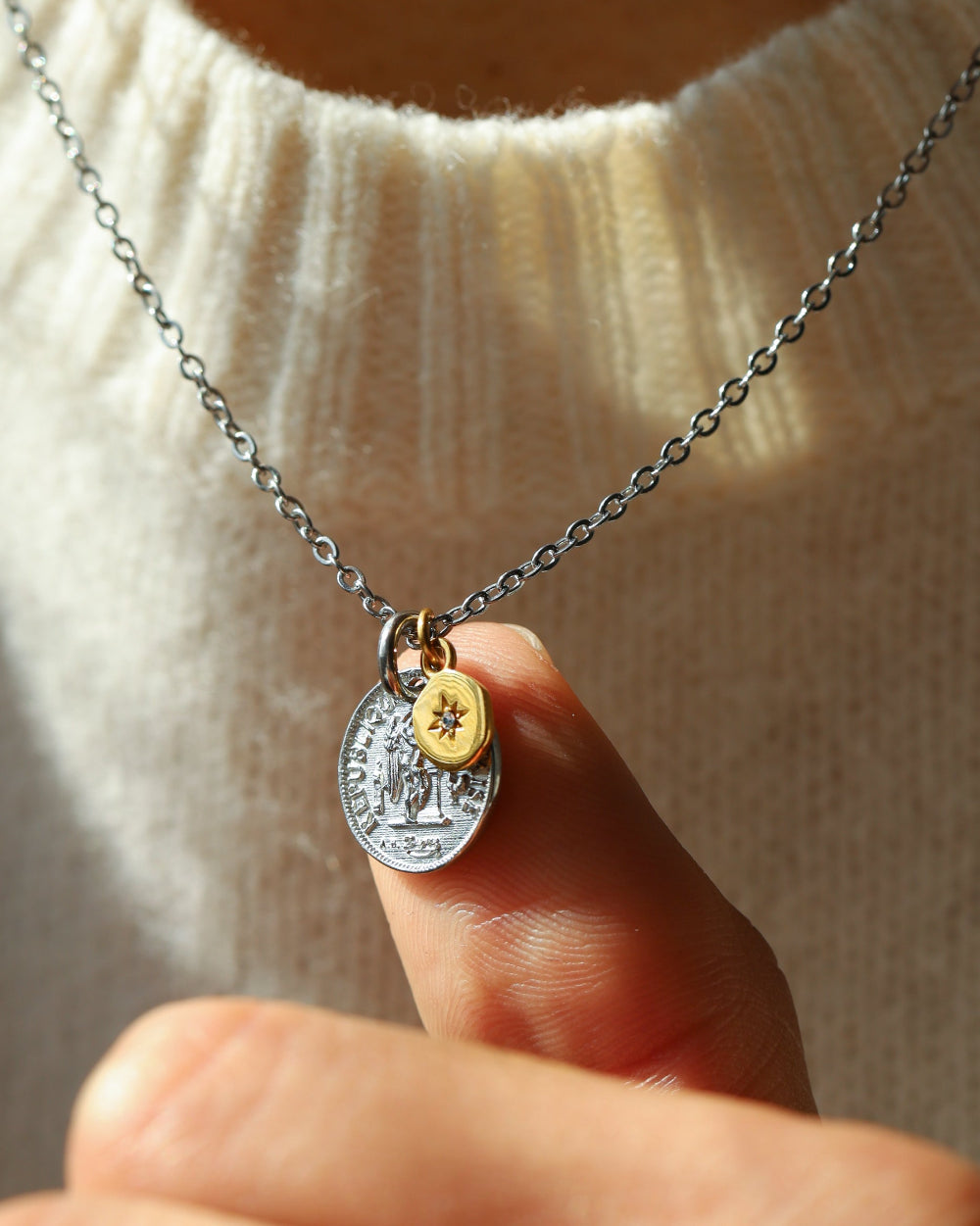 コイン サン ネックレス (2way)／316Lステンレス｜LOSEFORD 公式通販