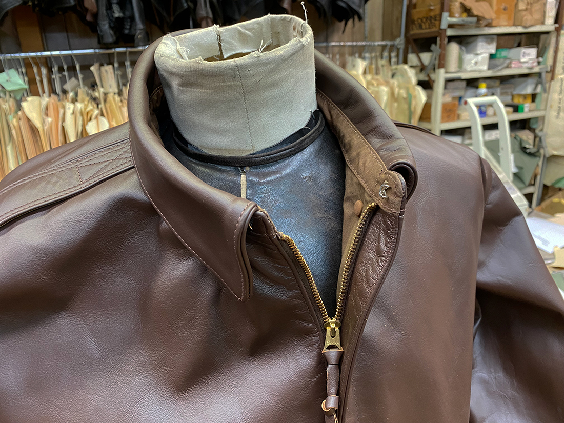 A-2 horsehide leather flight jacket J.A. Dubow, Army Air Forces