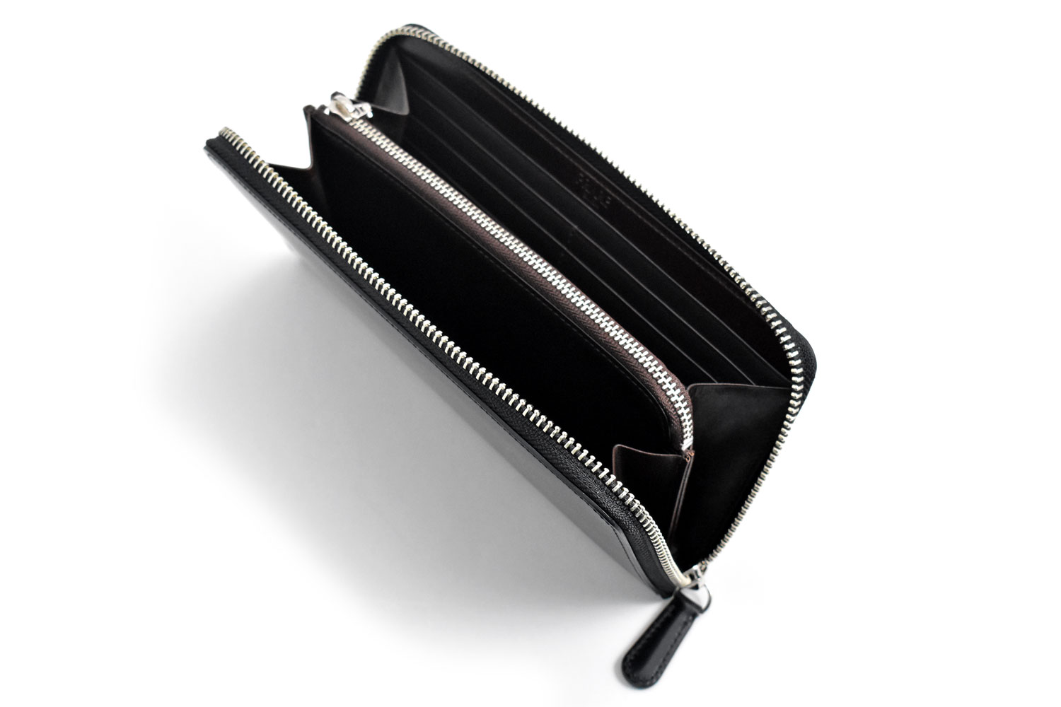 ナチュラルコードバン ラウンドファスナー長財布 「プレリーギンザ