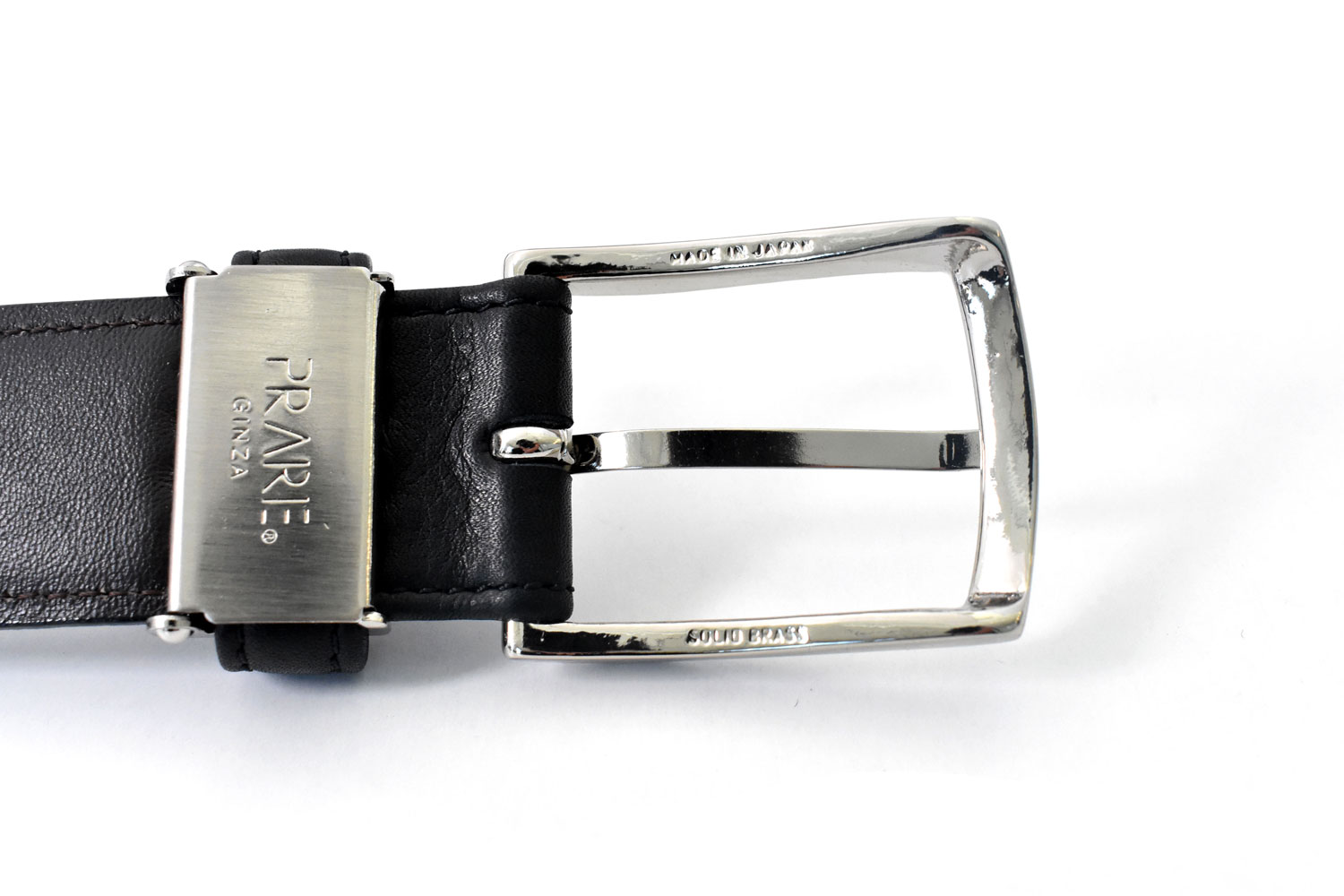 仔牛革 メンズベルト 30mm幅 「プレリーギンザ」 NB23212