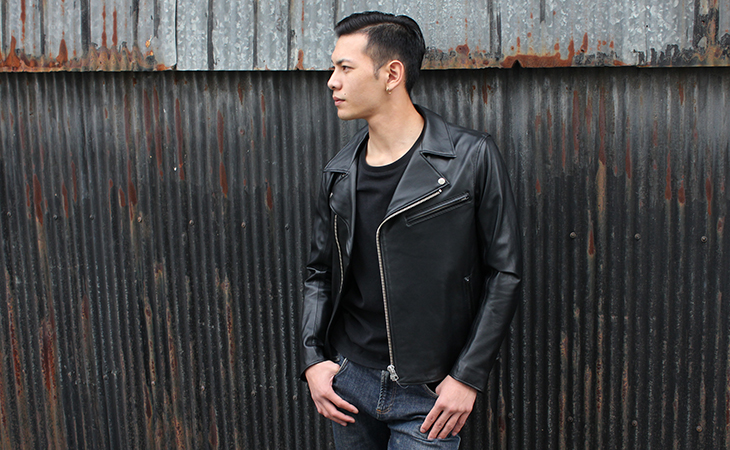 ダブルライダースジャケット（羊革/日本製）シンプル｜革製品専門店