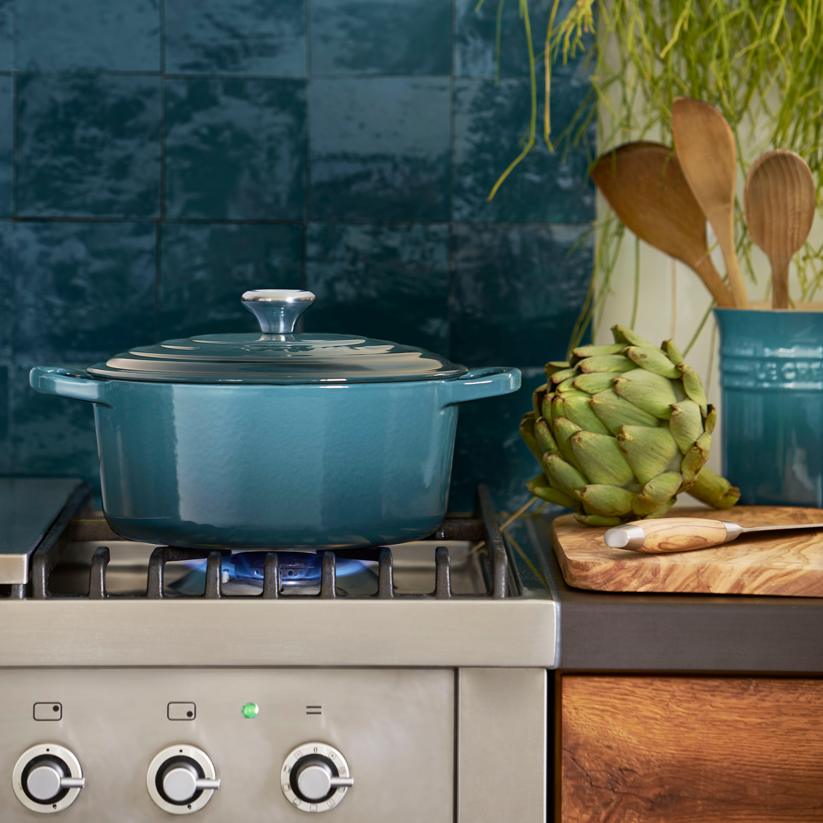 シグニチャー ココット・ロンド 22cm ディープティール (シルバー