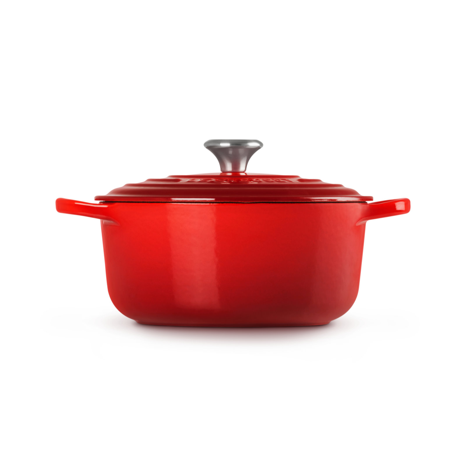 シグニチャー ココット・ロンド 22cm チェリーレッド (シルバーツマミ