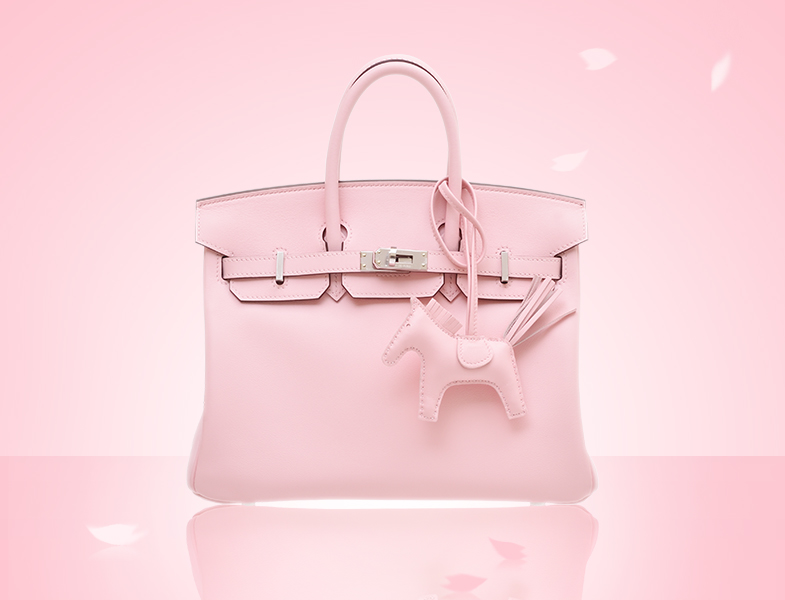 エルメス ケリー25/内縫い ローズサクラ スイフト ゴールド金具