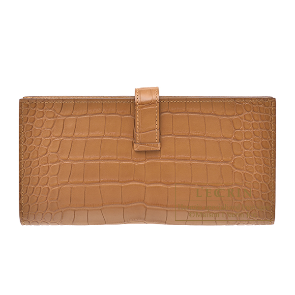 エルメス ベアンスフレ ゴールド クロコダイル アリゲーターマット