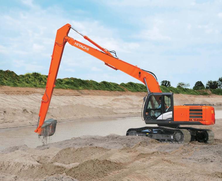 Hitachi ZX240LC-5G TYPE H18 excavator specs & dimensions (2017