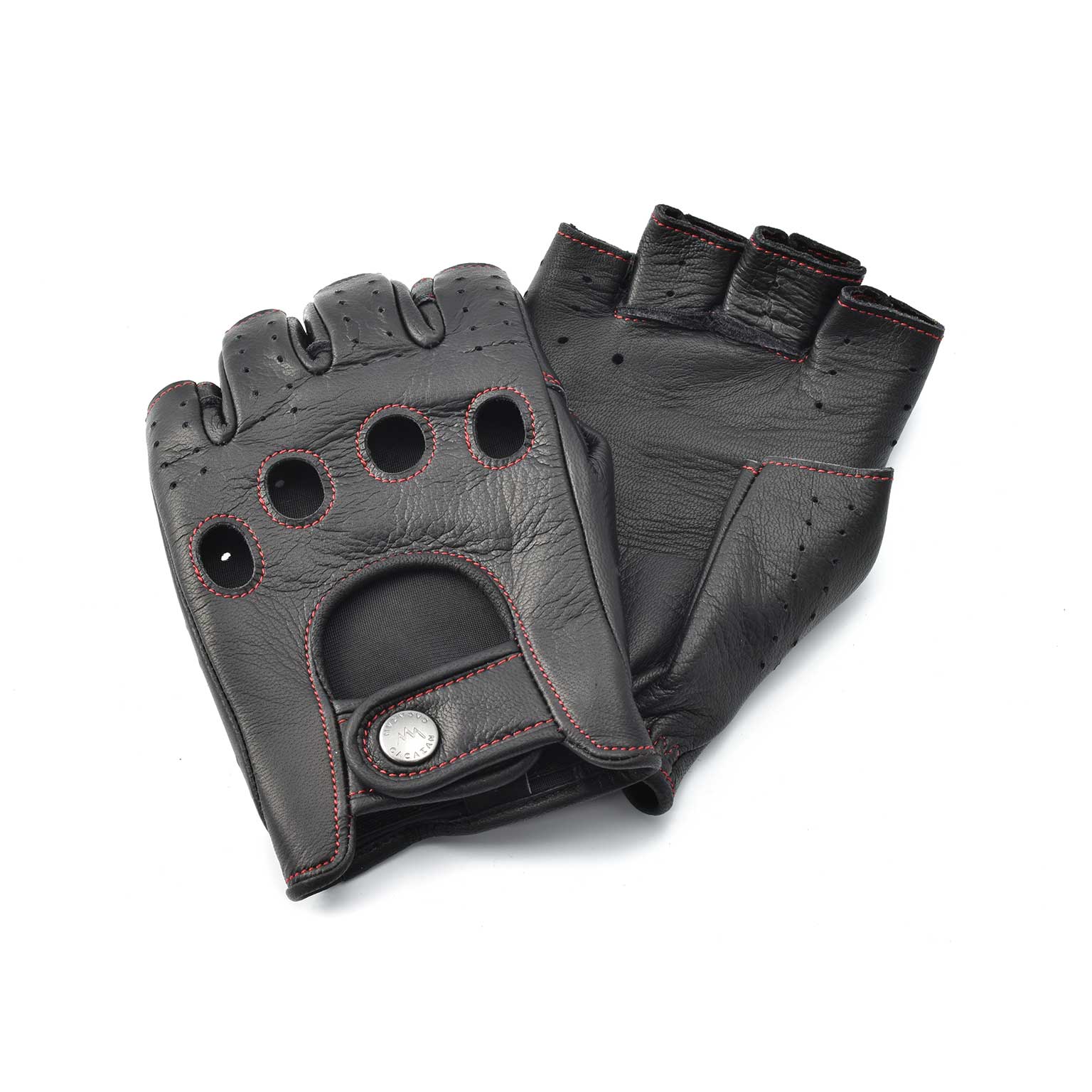 CACAZAN（カカザン）Driving Gloves / DDR-040 Black(Redステッチ