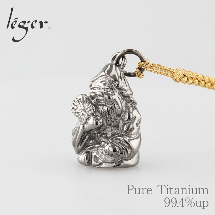 チタンペンダントトップ 七福神 福禄寿｜leger レジエ T184