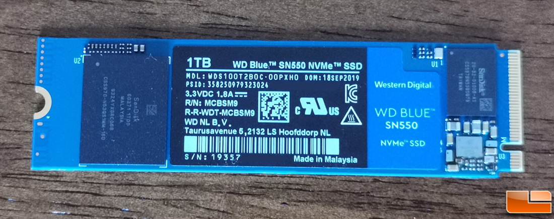 WD Blue SN550 1TB NVMe SDD Review - Legit Reviews